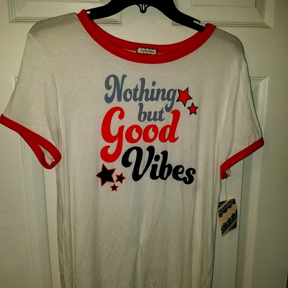 Vintage inspired ringer tee